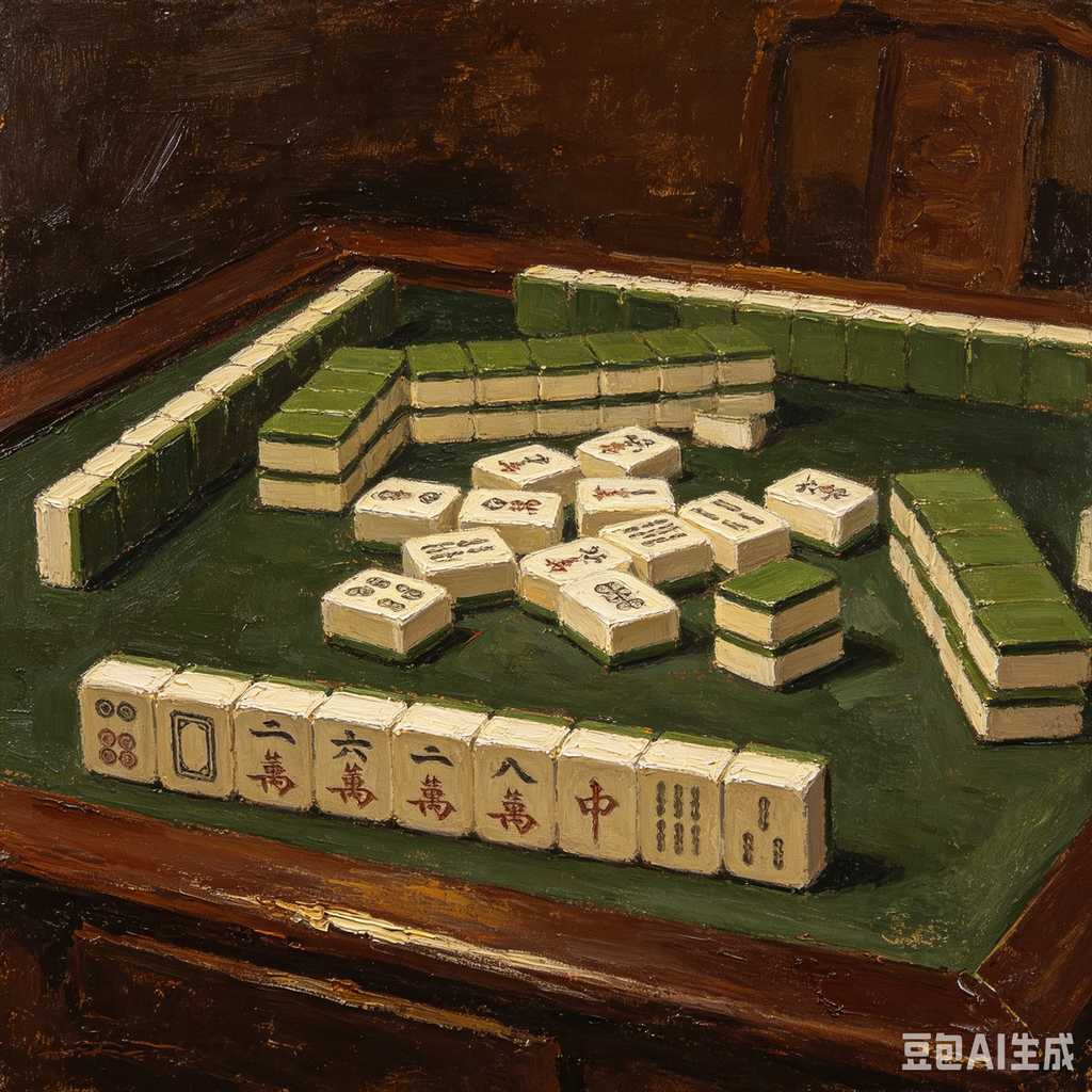 oriental style mahjong tiles